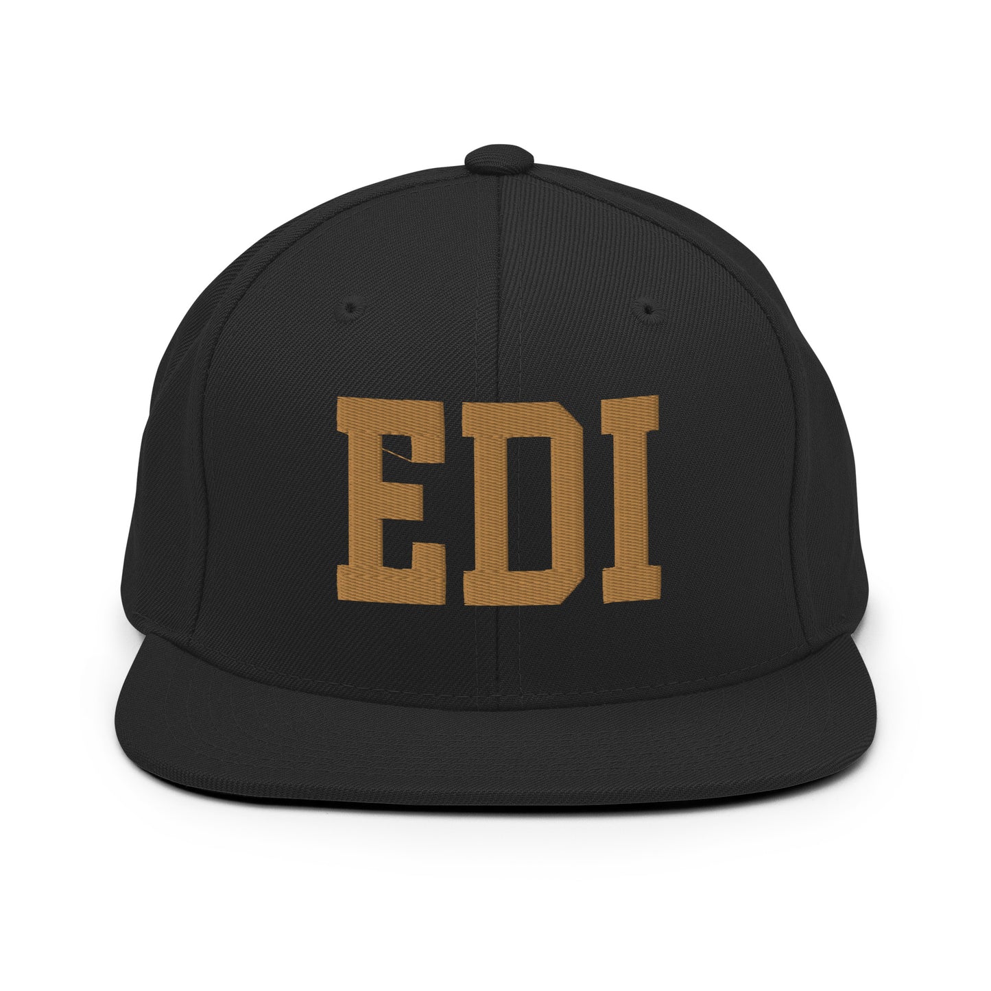 College-Style Classic Snapback Hat • Old Gold • EDI Edinburgh Souvenir • YHM Designs - Image 07