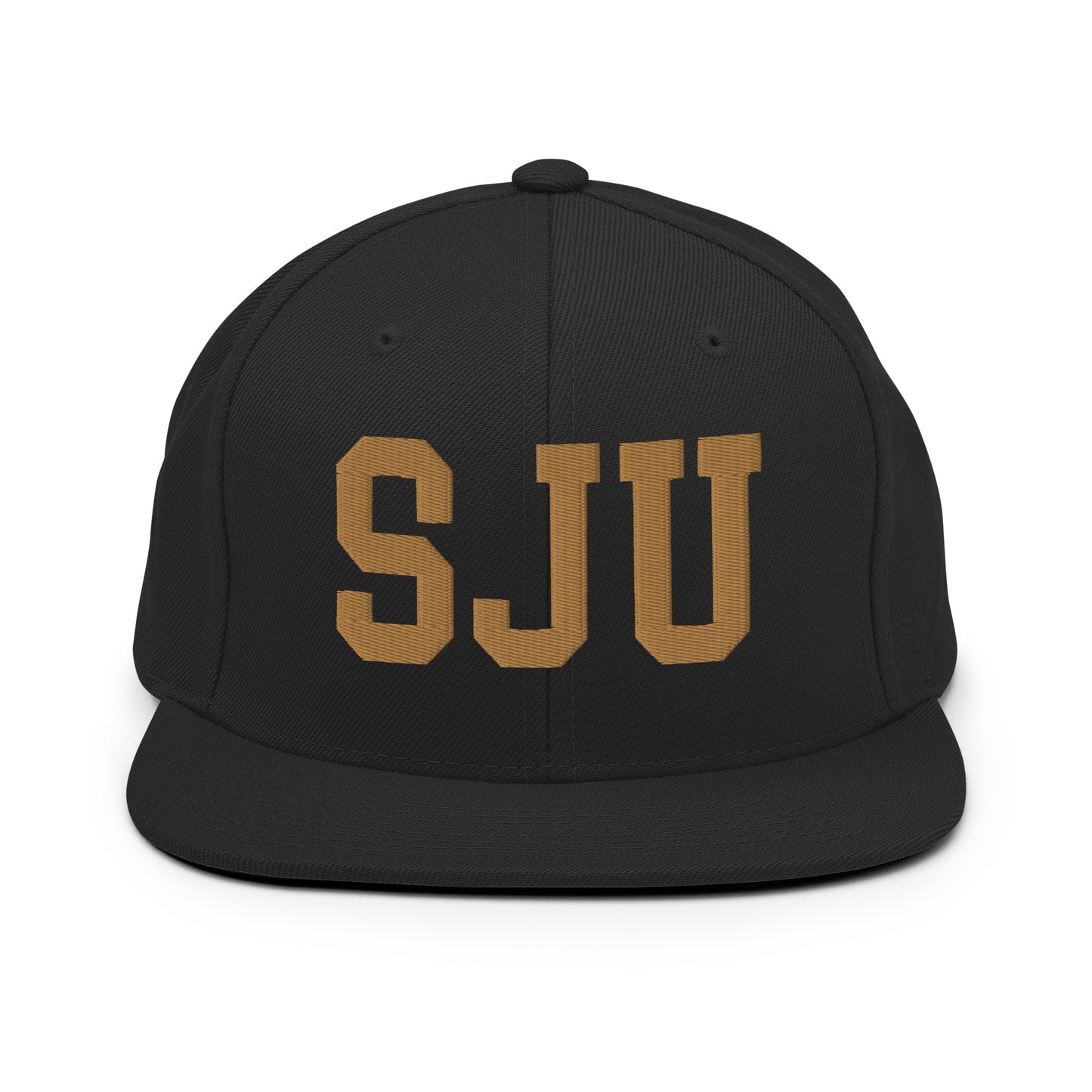 College-Style Classic Snapback Hat • Old Gold • SJU San Juan Souvenir • YHM Designs - Image 07