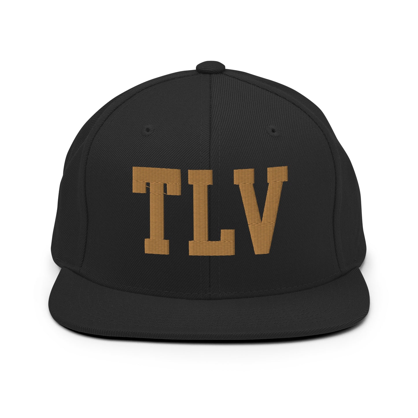 College-Style Classic Snapback Hat • Old Gold • TLV Tel Aviv • YHM Designs - Image 07