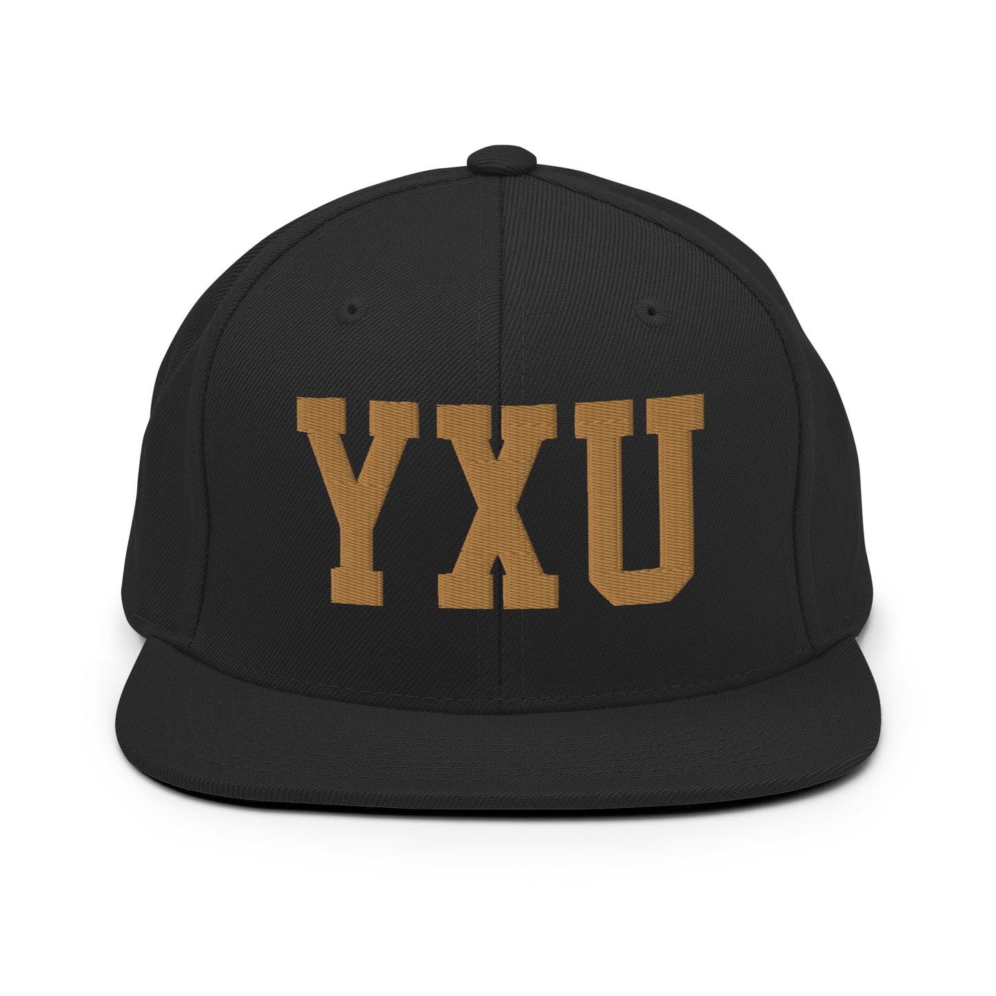 College-Style Classic Snapback Hat • Old Gold • YXU London Souvenir • YHM Designs - Image 07