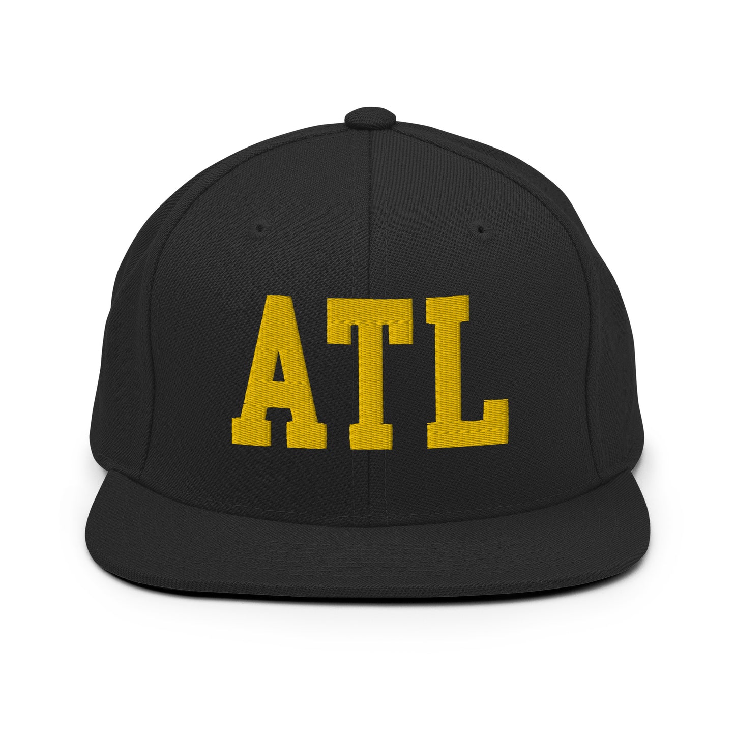 College-Style Classic Snapback Hat • Gold • ATL Atlanta Souvenir • YHM Designs - Image 07