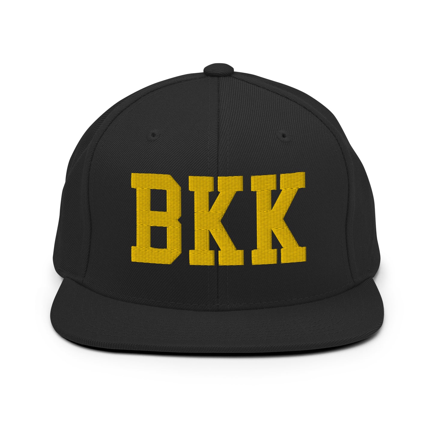 College-Style Classic Snapback Hat • Gold • BKK Bangkok • YHM Designs - Image 07