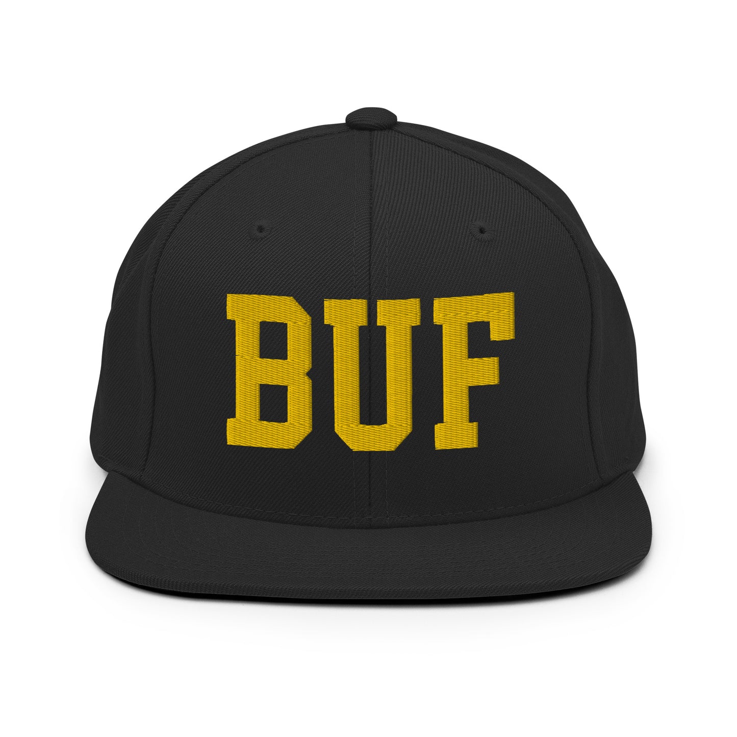 College-Style Classic Snapback Hat • Gold • BUF Buffalo • YHM Designs - Image 07