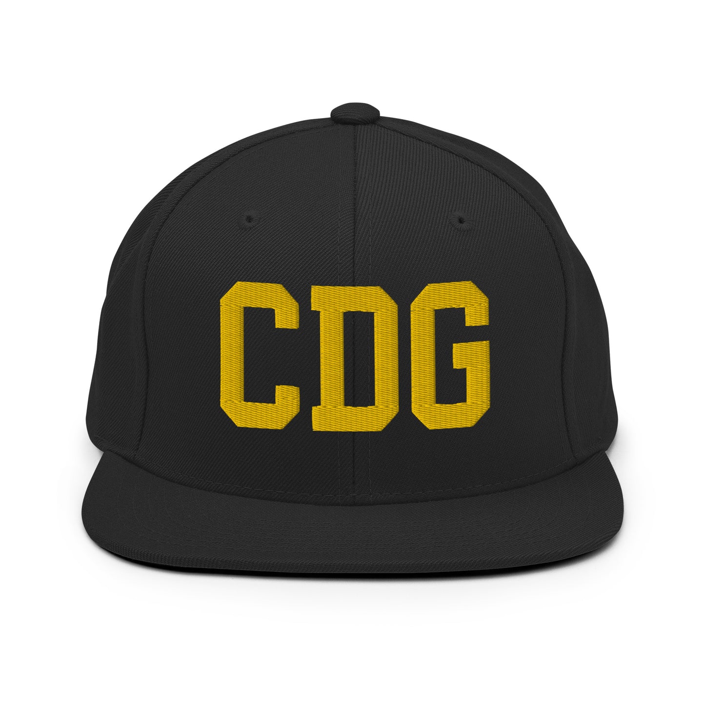 College-Style Classic Snapback Hat • Gold • CDG Paris • YHM Designs - Image 07