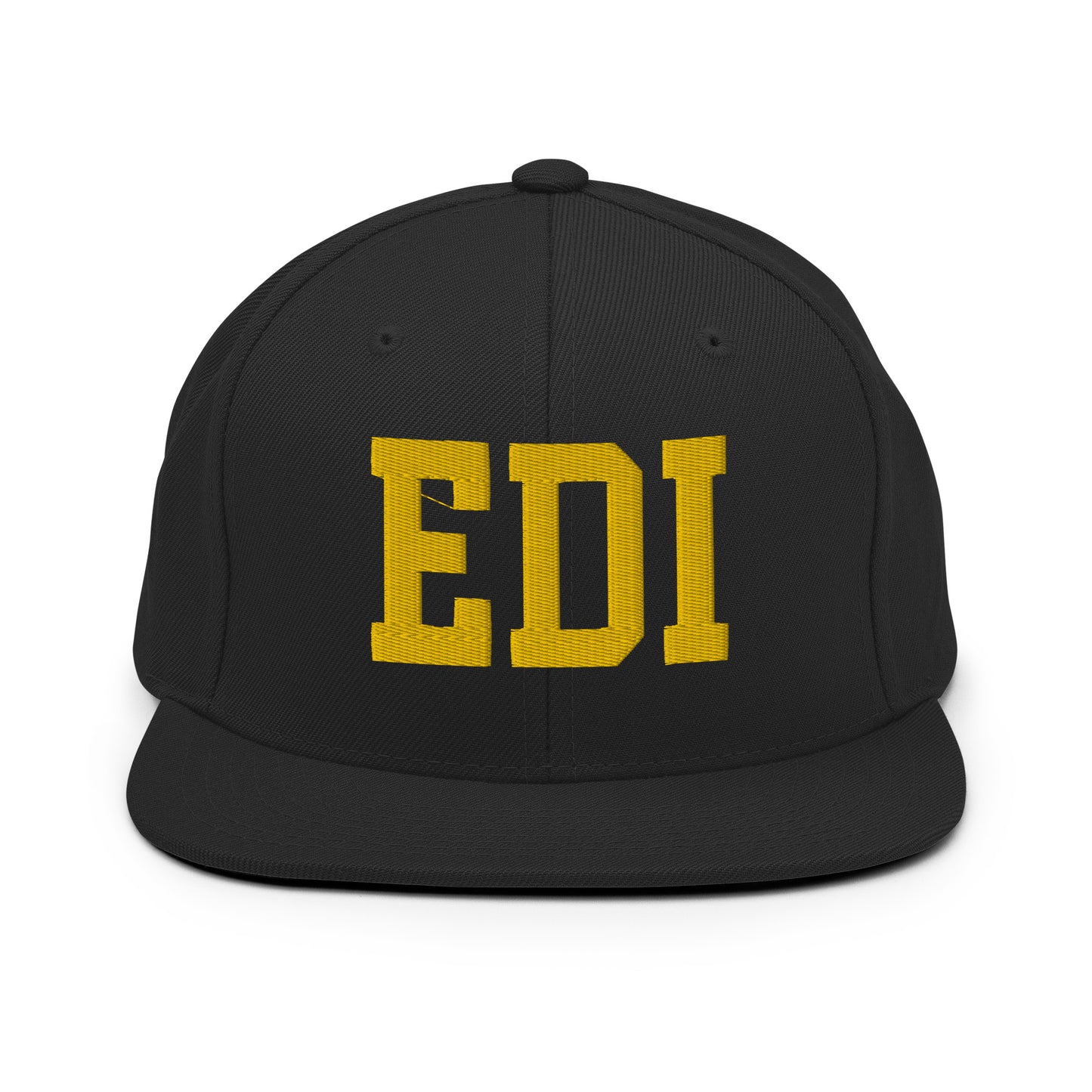 College-Style Classic Snapback Hat • Gold • EDI Edinburgh • YHM Designs - Image 07