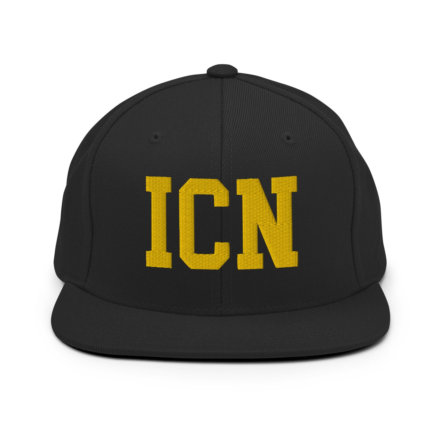 College-Style Classic Snapback Hat • Gold • ICN Seoul • YHM Designs - Image 07