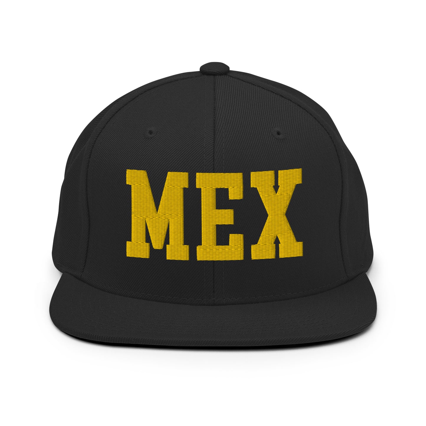 College-Style Classic Snapback Hat • Gold • MEX Mexico City • YHM Designs - Image 07