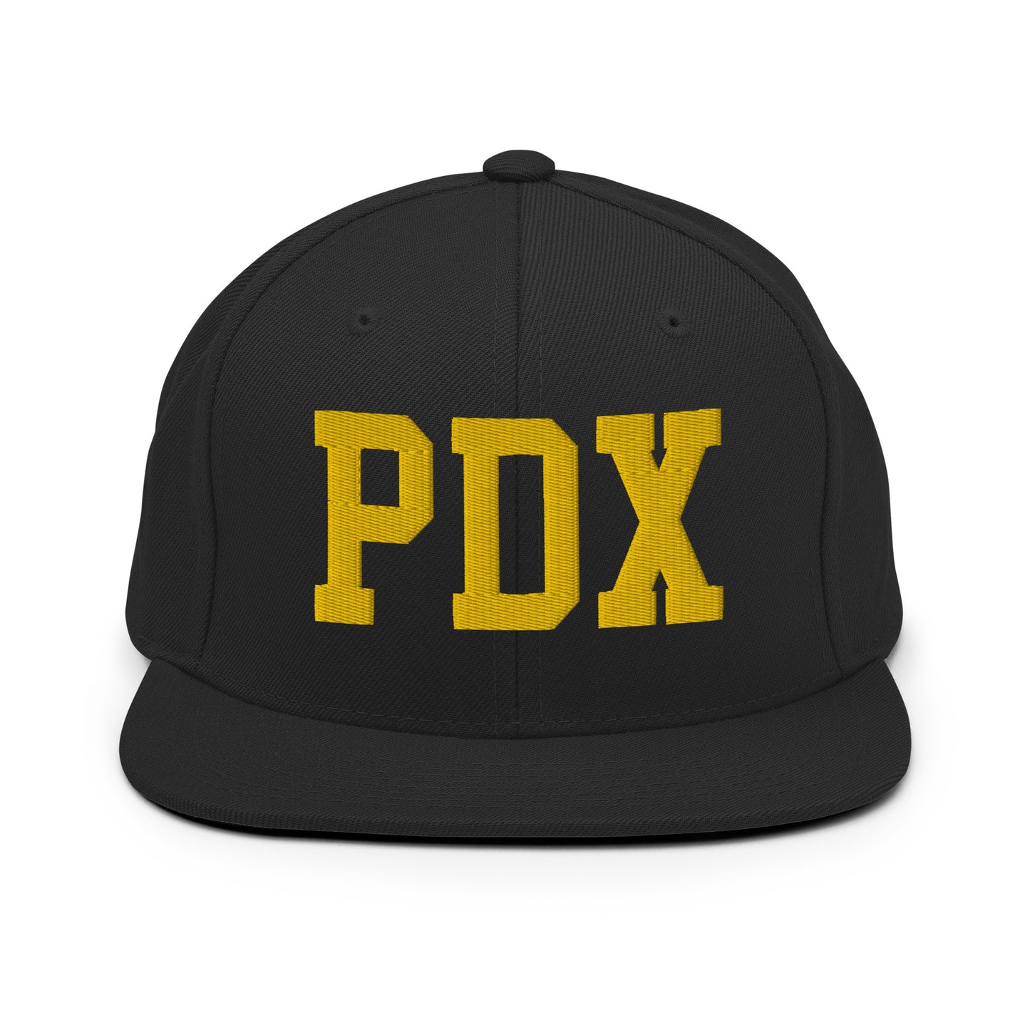 College-Style Classic Snapback Hat • Gold • PDX Portland • YHM Designs - Image 07