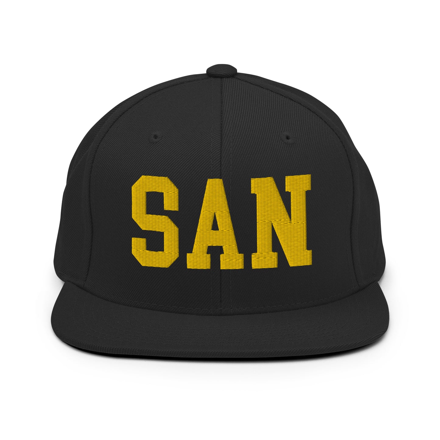 College-Style Classic Snapback Hat • Gold • SAN San Diego • YHM Designs - Image 07