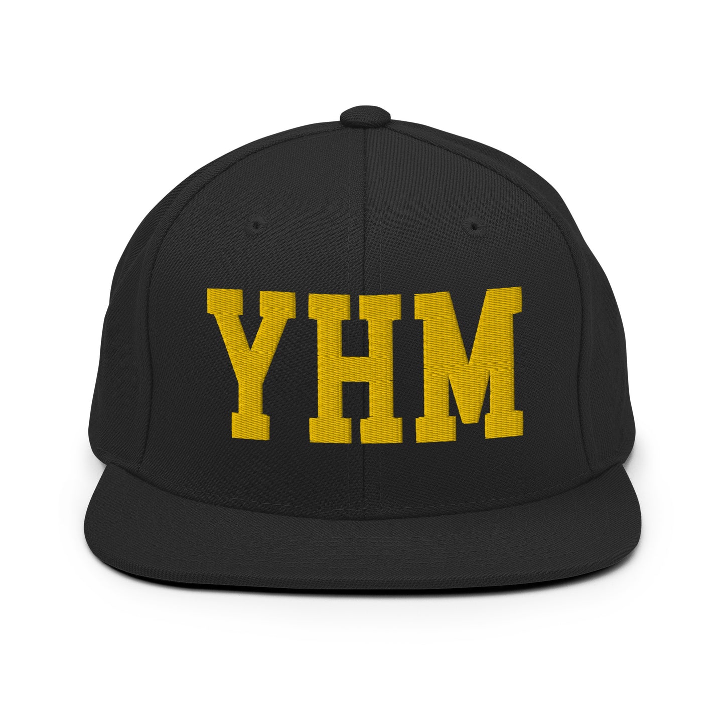 College-Style Classic Snapback Hat • Gold • YHM Hamilton • YHM Designs - Image 07