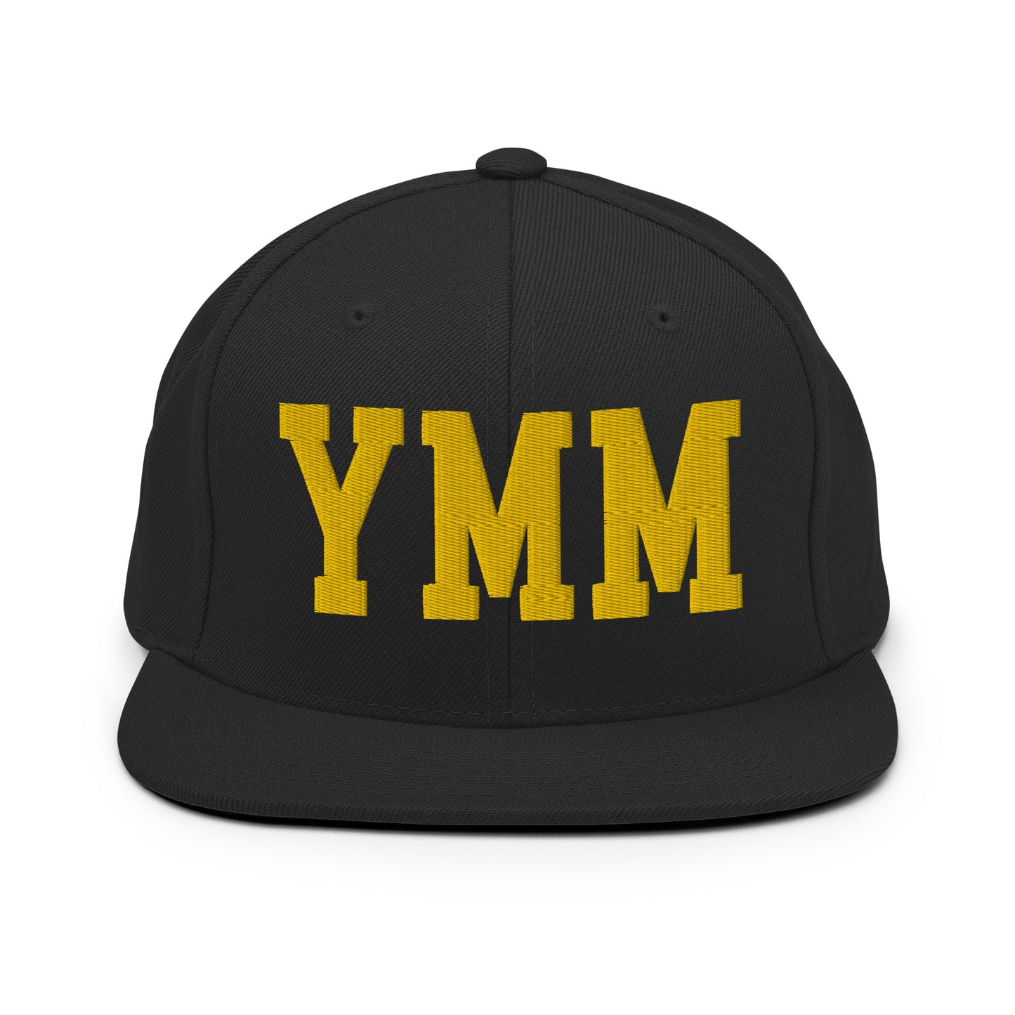 College-Style Classic Snapback Hat • Gold • YMM Fort McMurray • YHM Designs - Image 07