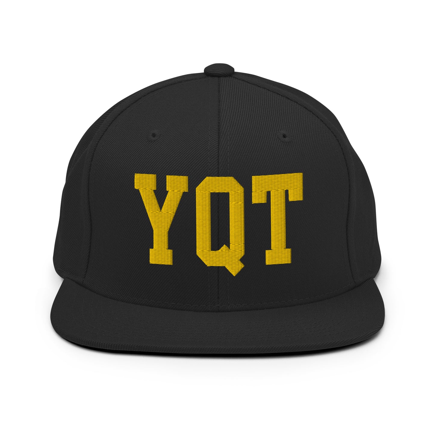 College-Style Classic Snapback Hat • Gold • YQT Thunder Bay • YHM Designs - Image 07