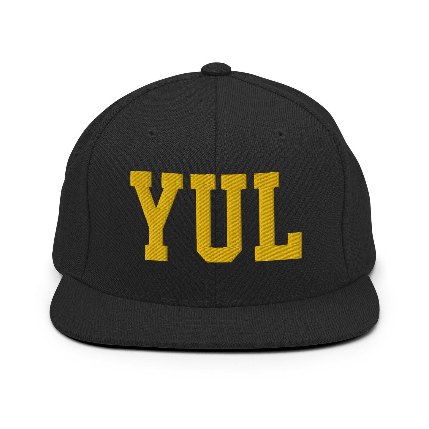 College-Style Classic Snapback Hat • Gold • YUL Montreal • YHM Designs - Image 07