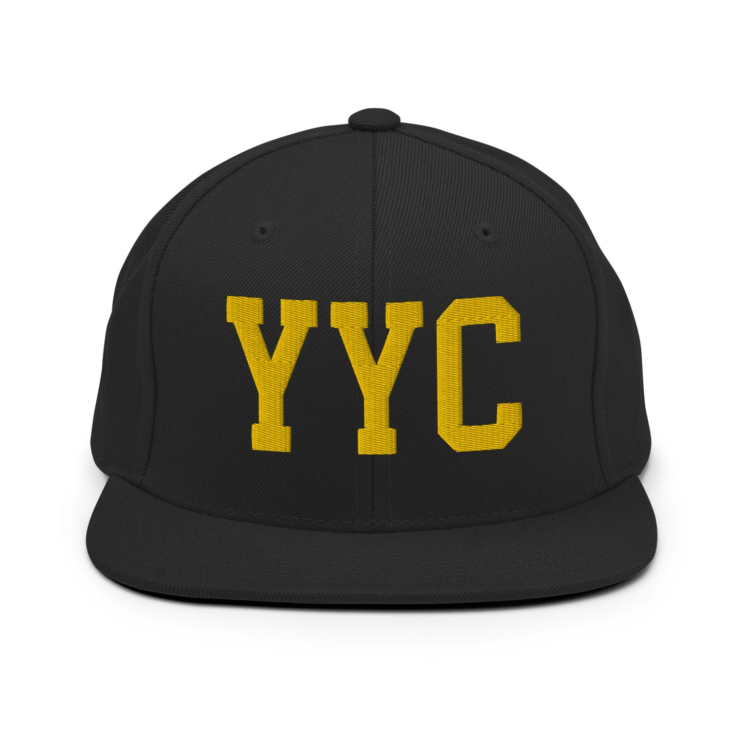 College-Style Classic Snapback Hat • Gold • YYC Calgary • YHM Designs - Image 07