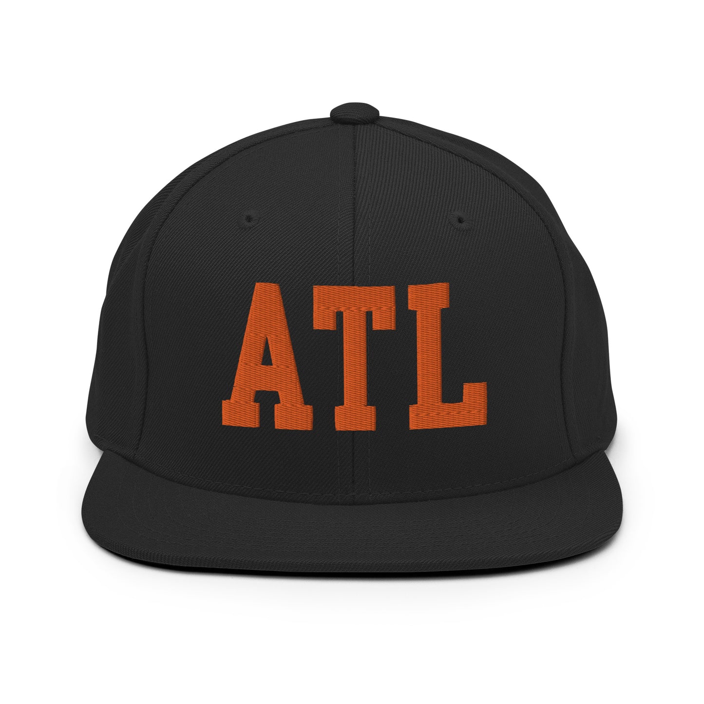 College-Style Classic Snapback Hat • Orange • ATL Atlanta • YHM Designs - Image 07