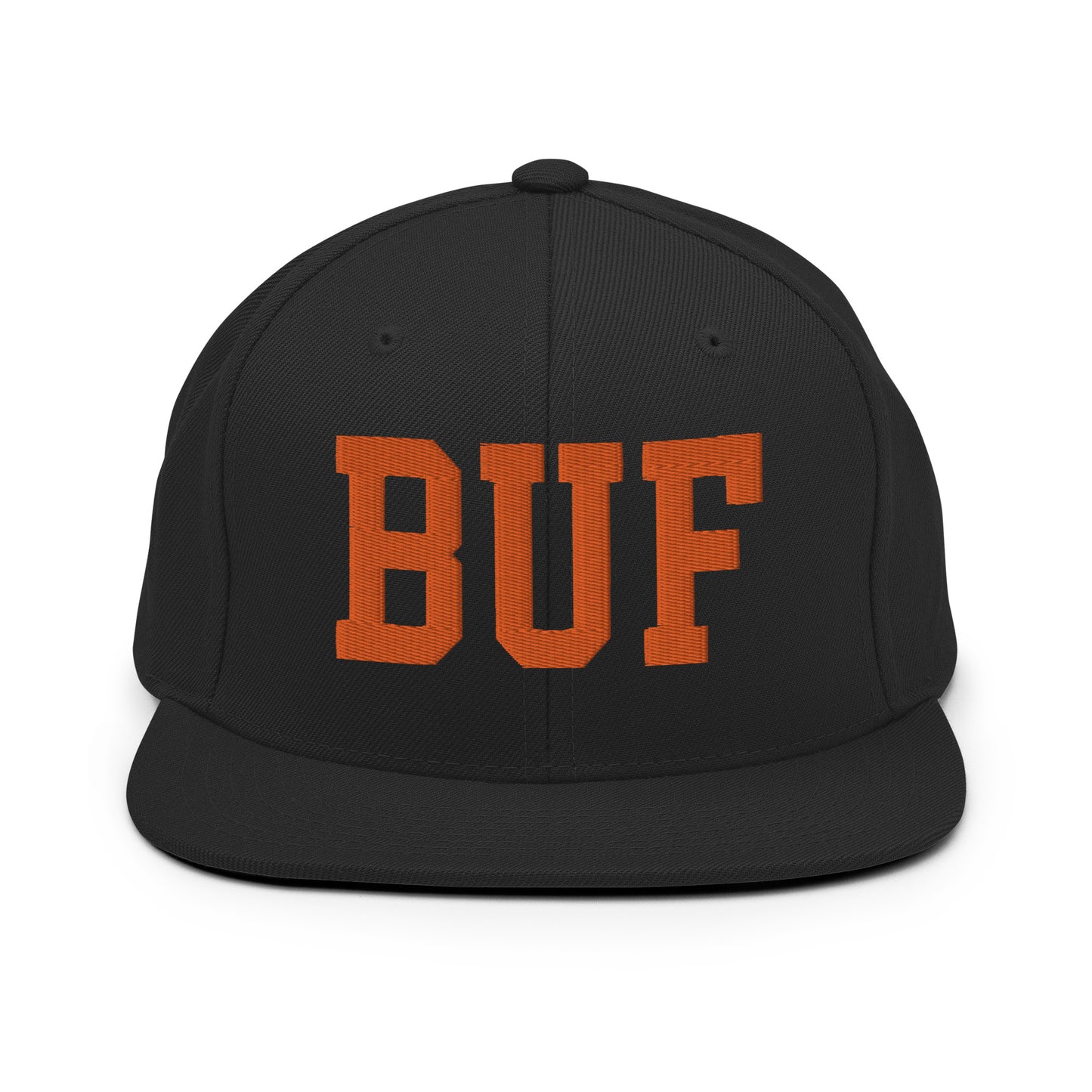 College-Style Classic Snapback Hat • Orange • BUF Buffalo • YHM Designs - Image 07
