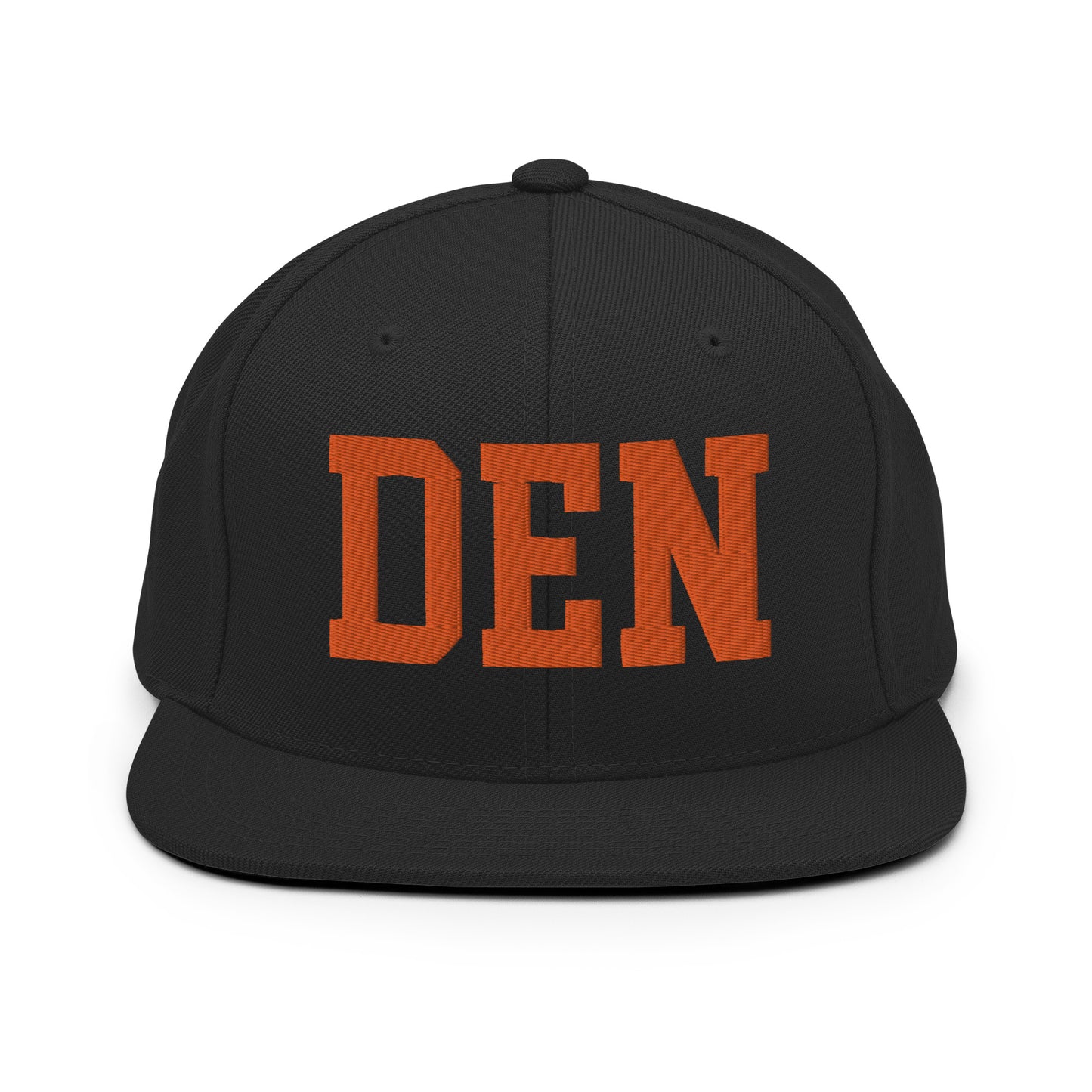 College-Style Classic Snapback Hat • Orange • DEN Denver • YHM Designs - Image 07