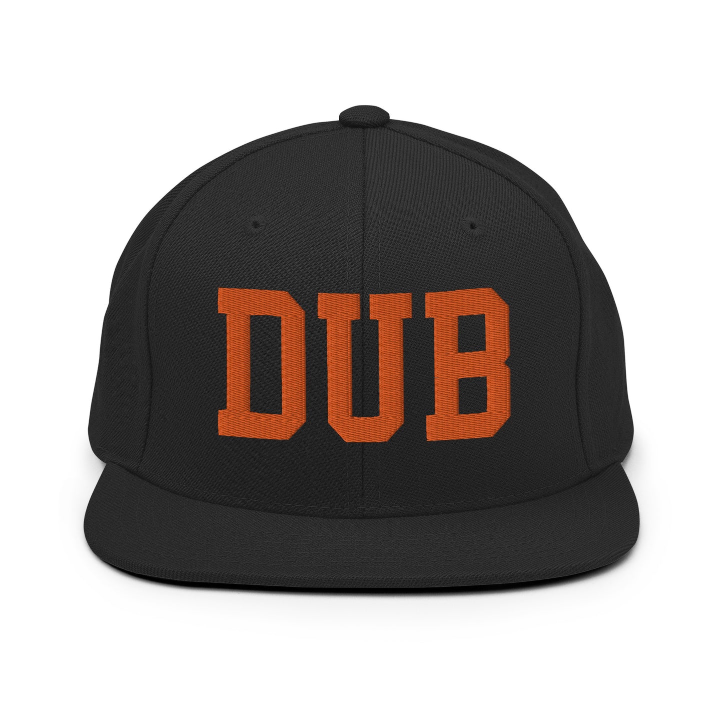 College-Style Classic Snapback Hat • Orange • DUB Dublin • YHM Designs - Image 07