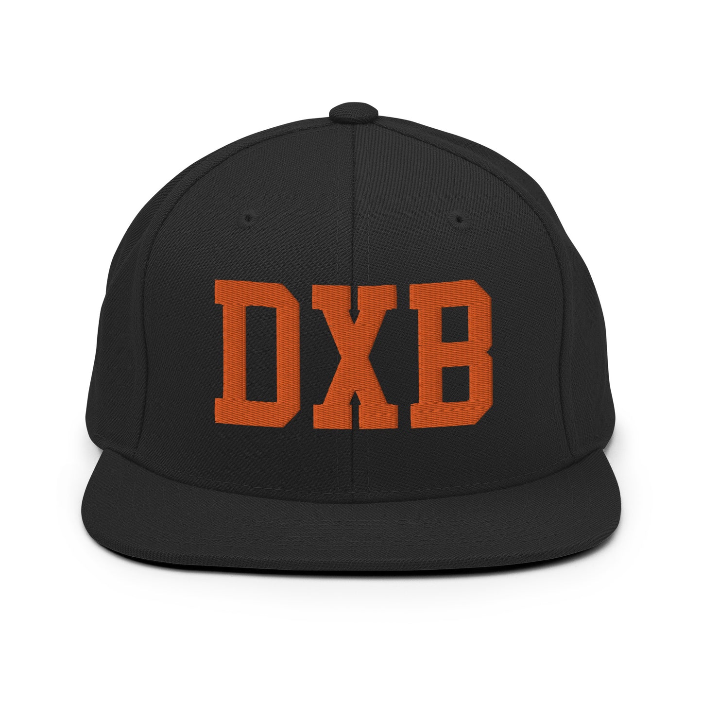 College-Style Classic Snapback Hat • Orange • DXB Dubai • YHM Designs - Image 07