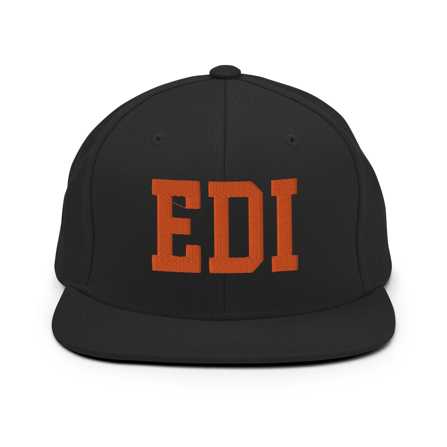 College-Style Classic Snapback Hat • Orange • EDI Edinburgh • YHM Designs - Image 07