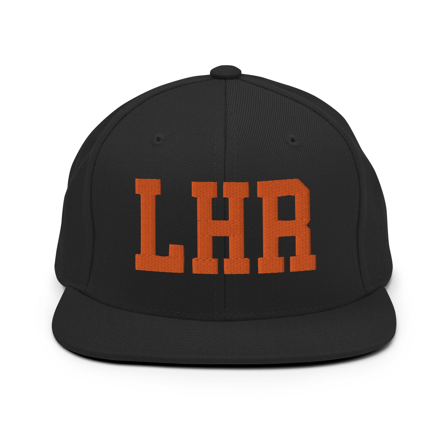 College-Style Classic Snapback Hat • Orange • LHR London • YHM Designs - Image 07