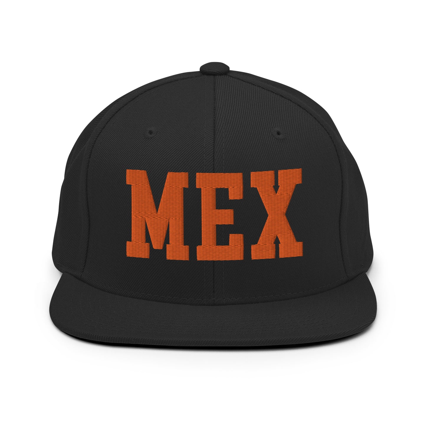College-Style Classic Snapback Hat • Orange • MEX Mexico City • YHM Designs - Image 07