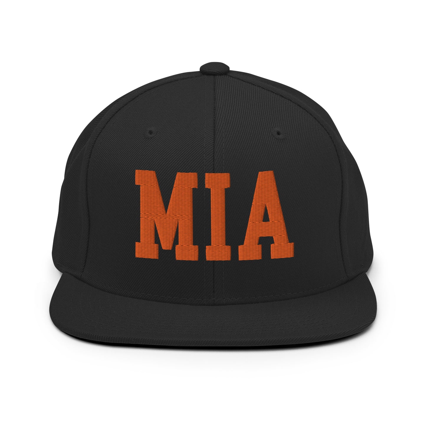 College-Style Classic Snapback Hat • Orange • MIA Miami • YHM Designs - Image 07