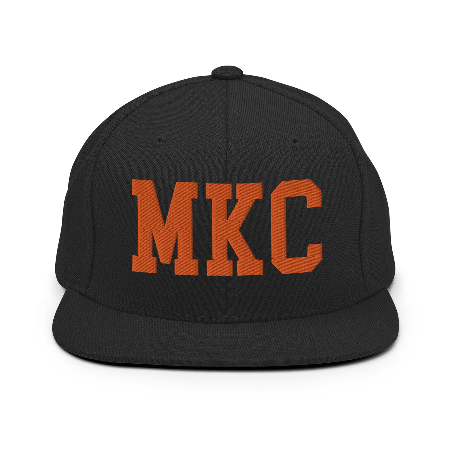 College-Style Classic Snapback Hat • Orange • MKC Kansas City • YHM Designs - Image 07