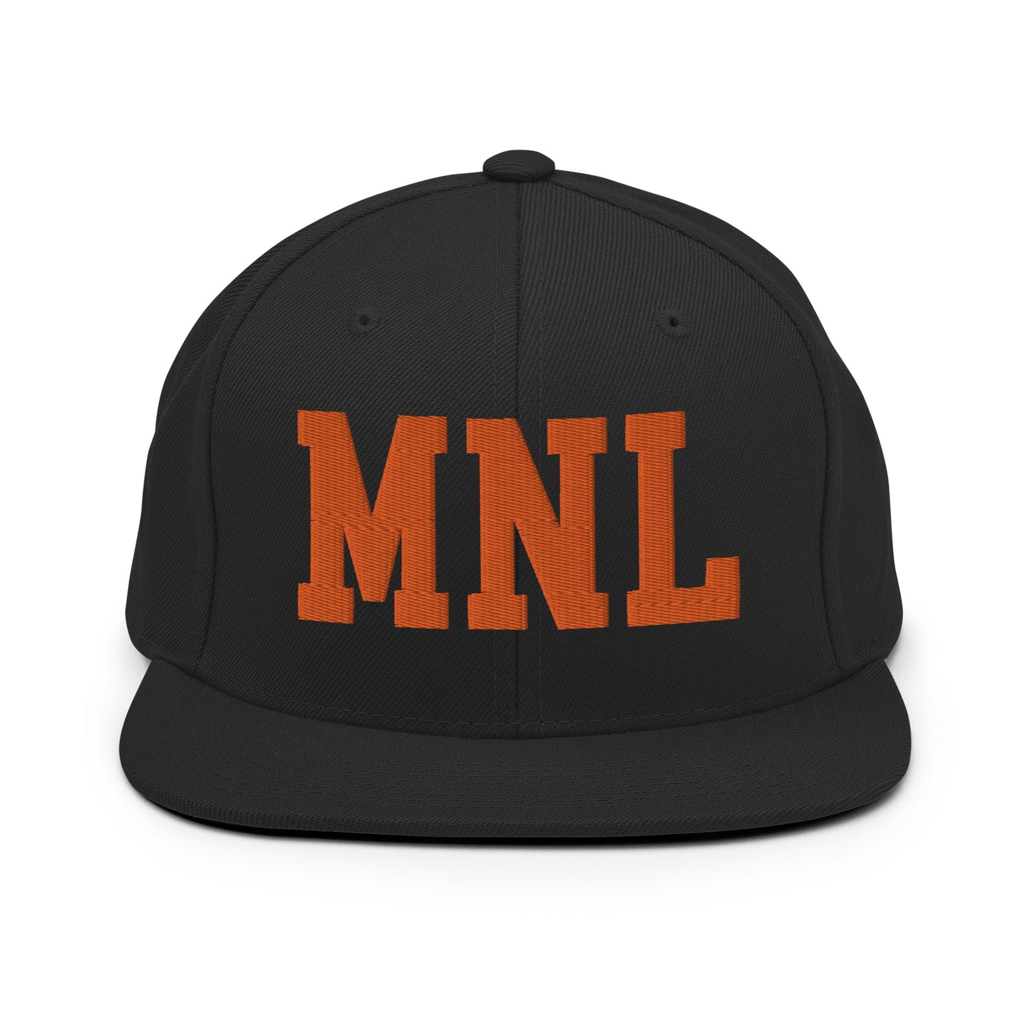 College-Style Classic Snapback Hat • Orange • MNL Manila • YHM Designs - Image 07
