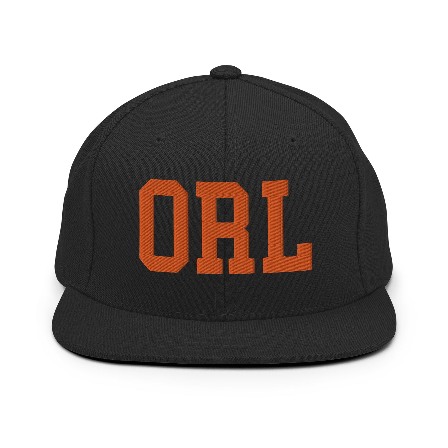 College-Style Classic Snapback Hat • Orange • ORL Orlando • YHM Designs - Image 07