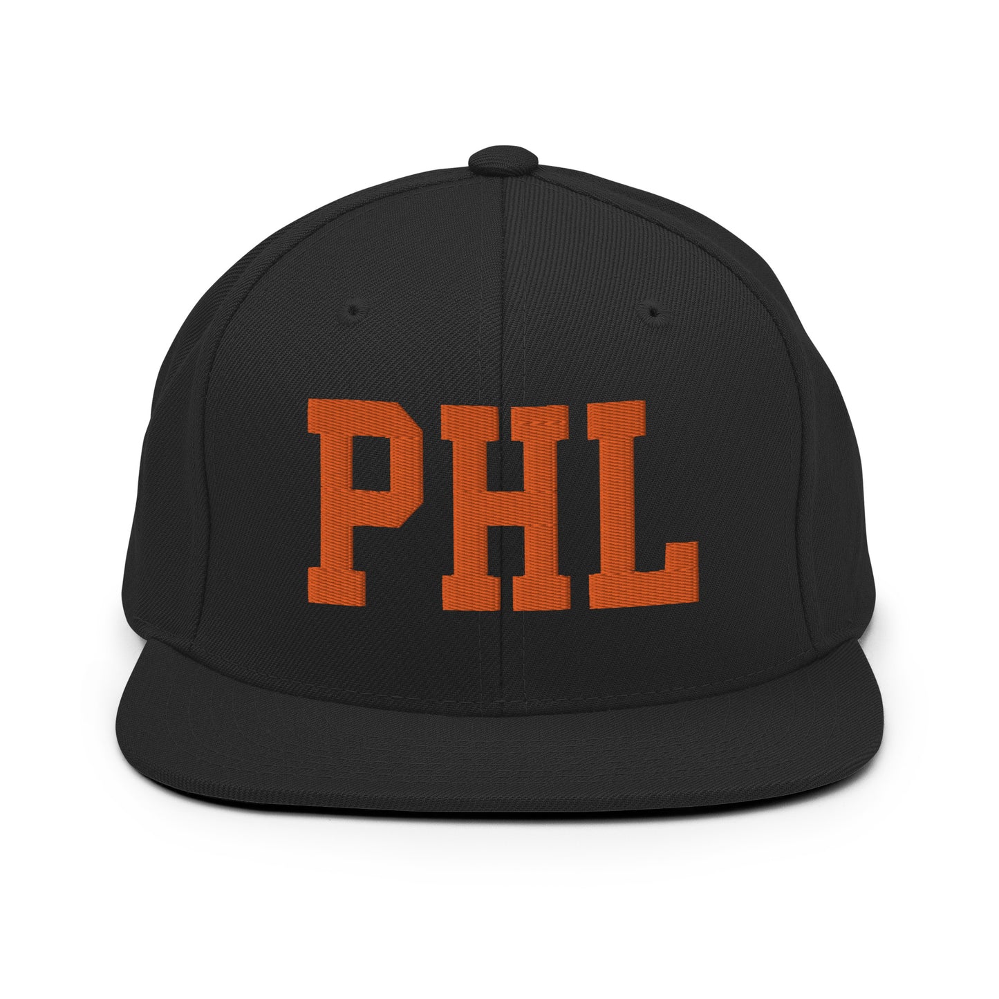 College-Style Classic Snapback Hat • Orange • PHL Philadelphia • YHM Designs - Image 07