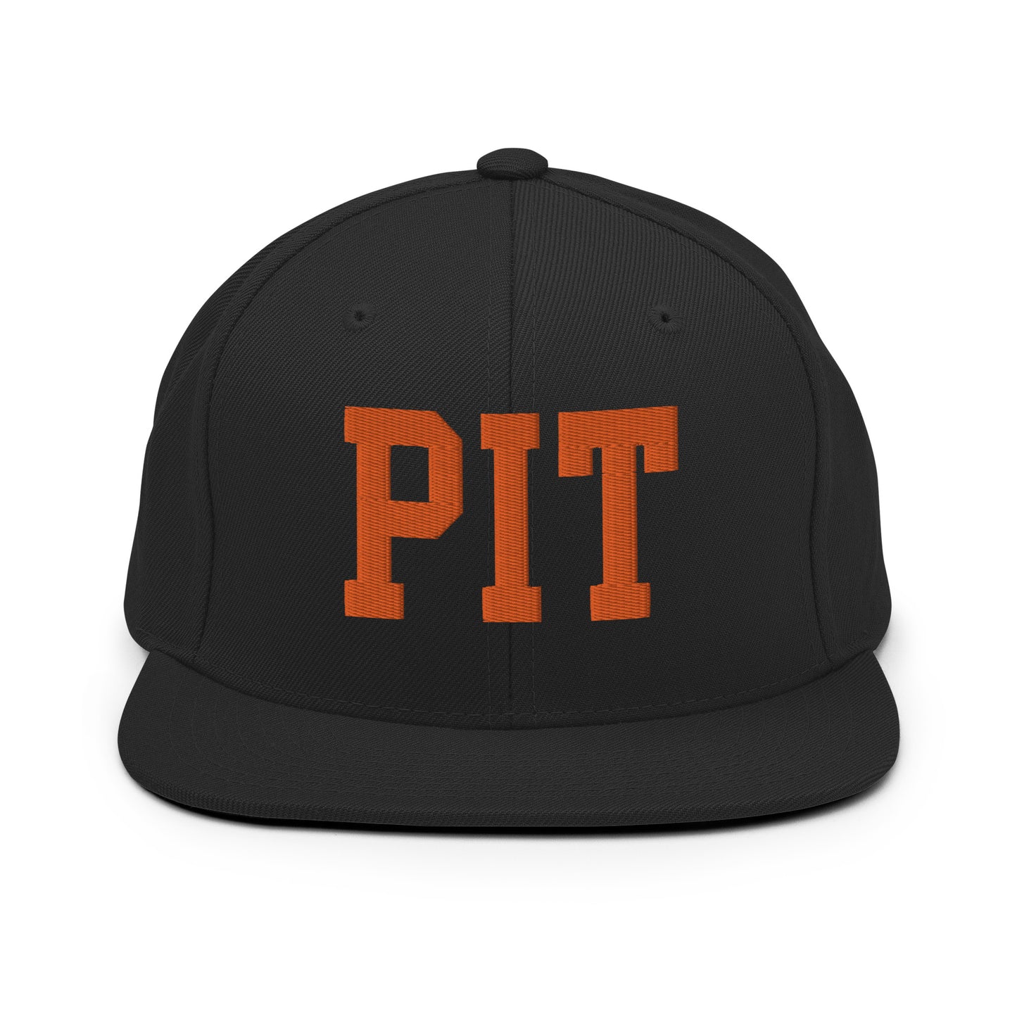 College-Style Classic Snapback Hat • Orange • PIT Pittsburgh • YHM Designs - Image 07