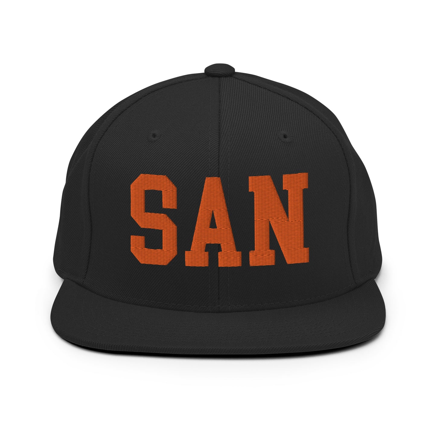 College-Style Classic Snapback Hat • Orange • SAN San Diego • YHM Designs - Image 07