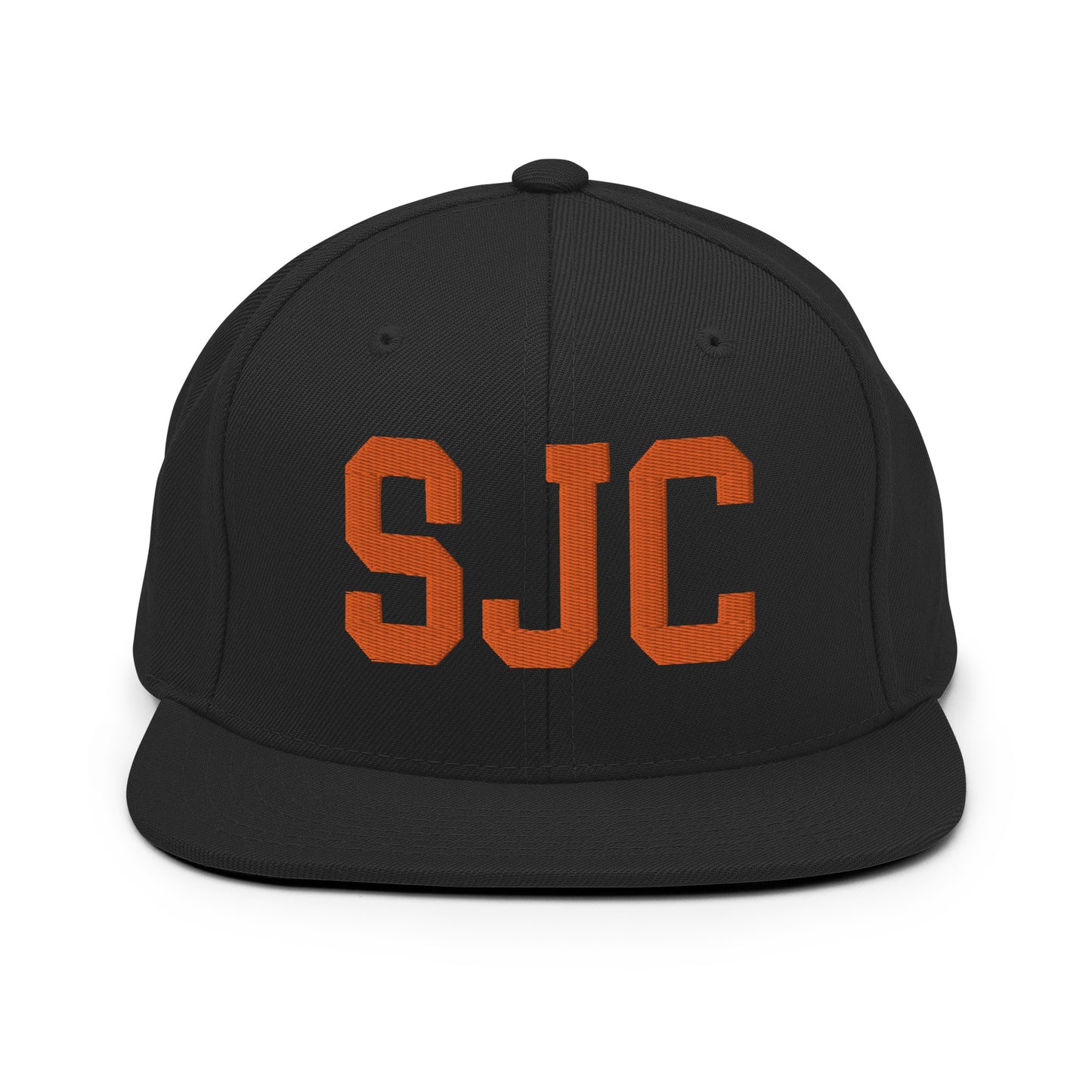 College-Style Classic Snapback Hat • Orange • SJC San Jose • YHM Designs - Image 07