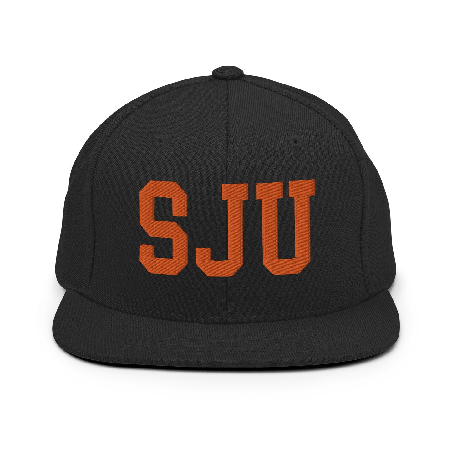 College-Style Classic Snapback Hat • Orange • SJU San Juan • YHM Designs - Image 07