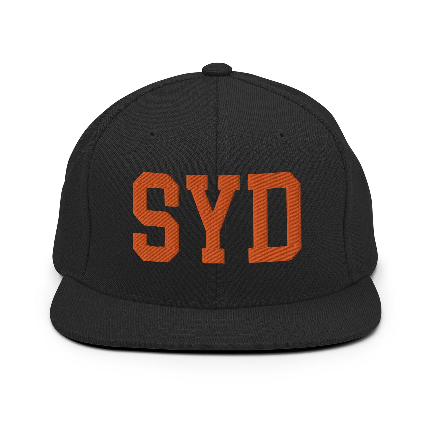 College-Style Classic Snapback Hat • Orange • SYD Sydney • YHM Designs - Image 07