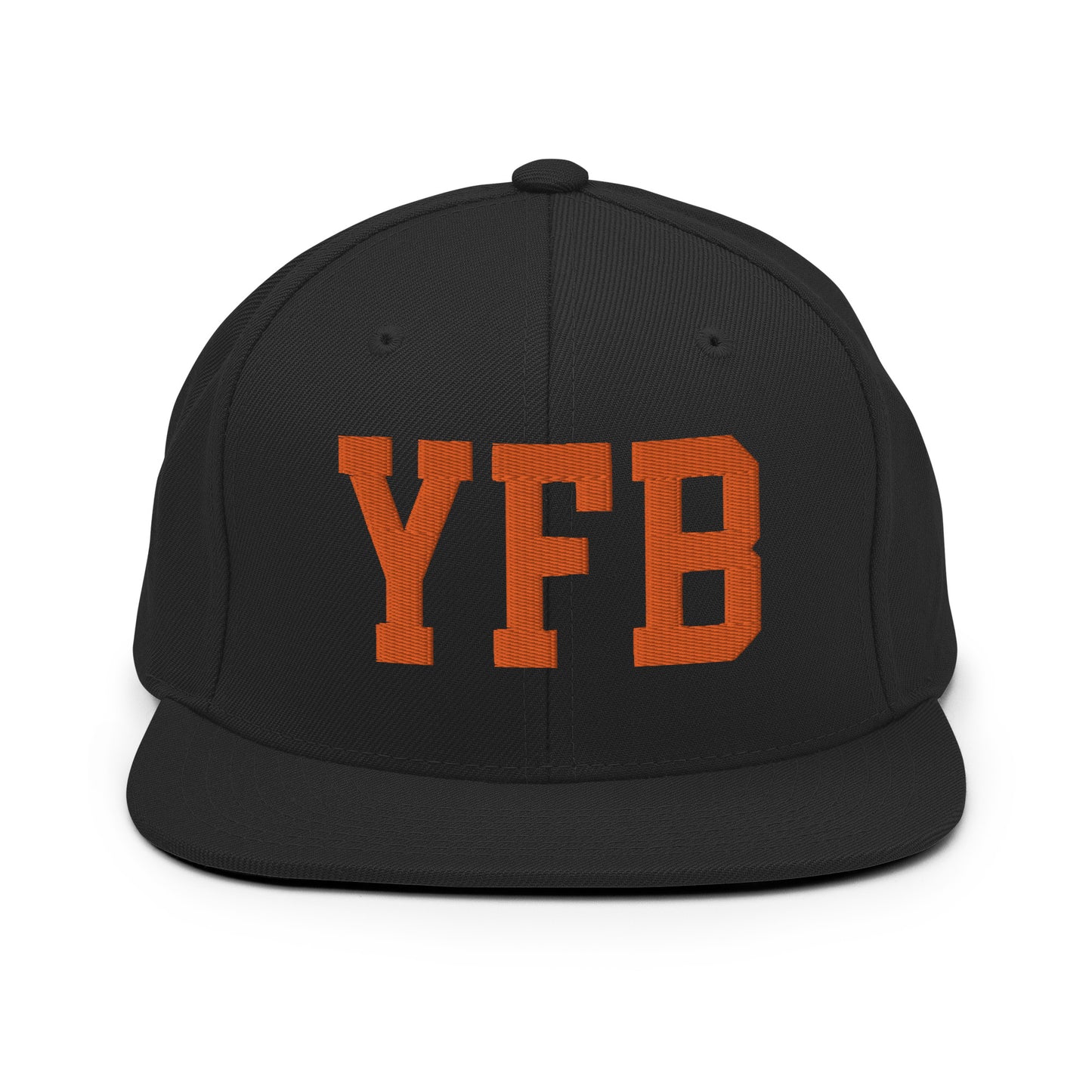 College-Style Classic Snapback Hat • Orange • YFB Iqaluit Souvenir • YHM Designs - Image 07