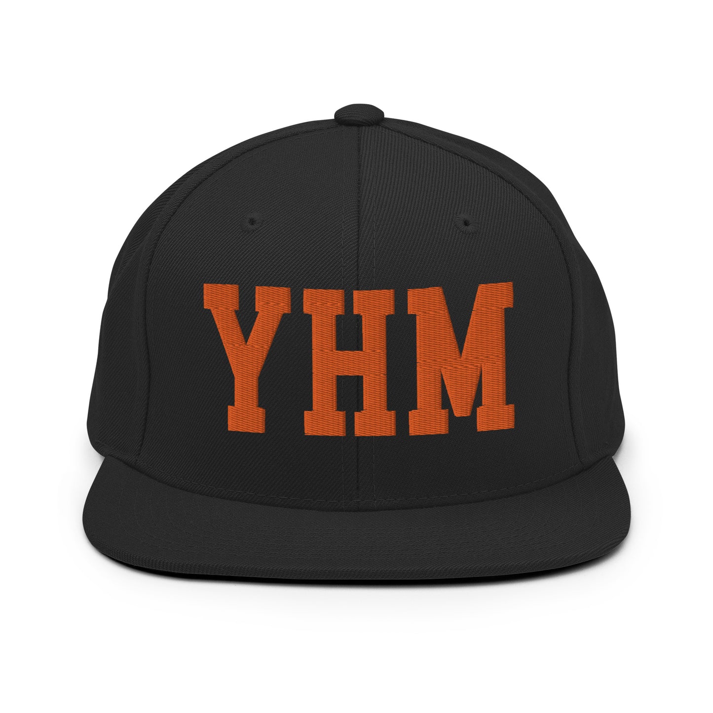 College-Style Classic Snapback Hat • Orange • YHM Hamilton Souvenir • YHM Designs - Image 07