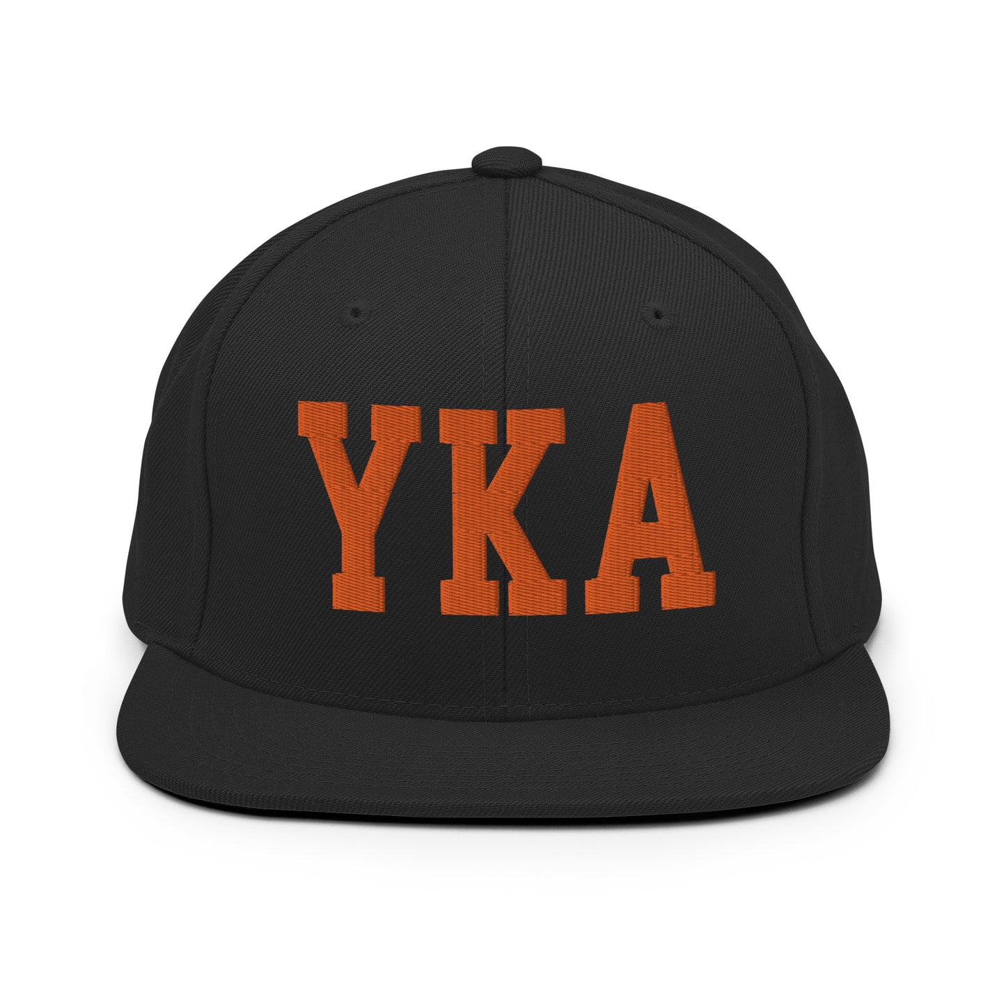 College-Style Classic Snapback Hat • Orange • YKA Kamloops • YHM Designs - Image 07
