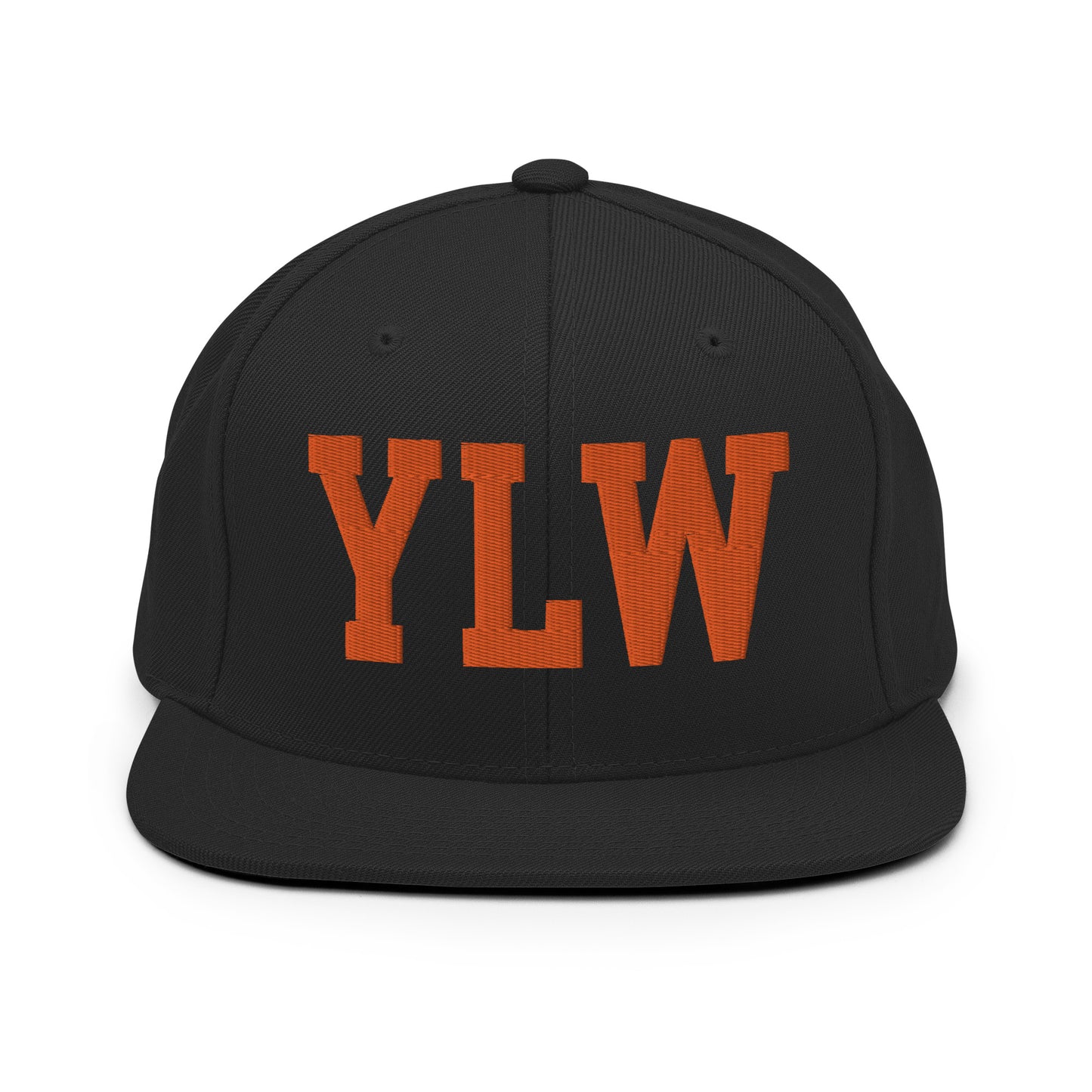 College-Style Classic Snapback Hat • Orange • YLW Kelowna • YHM Designs - Image 07