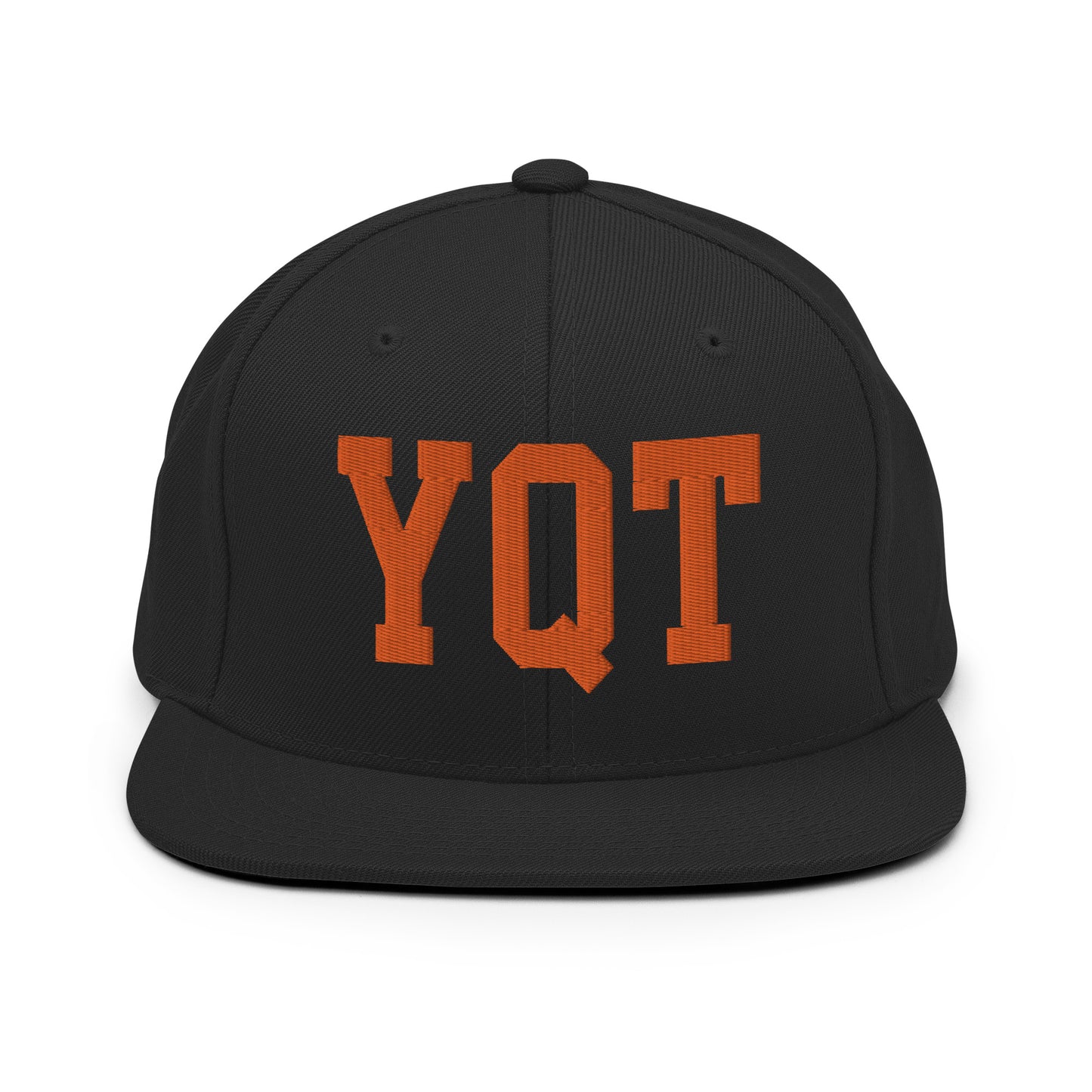 College-Style Classic Snapback Hat • Orange • YQT Thunder Bay • YHM Designs - Image 07