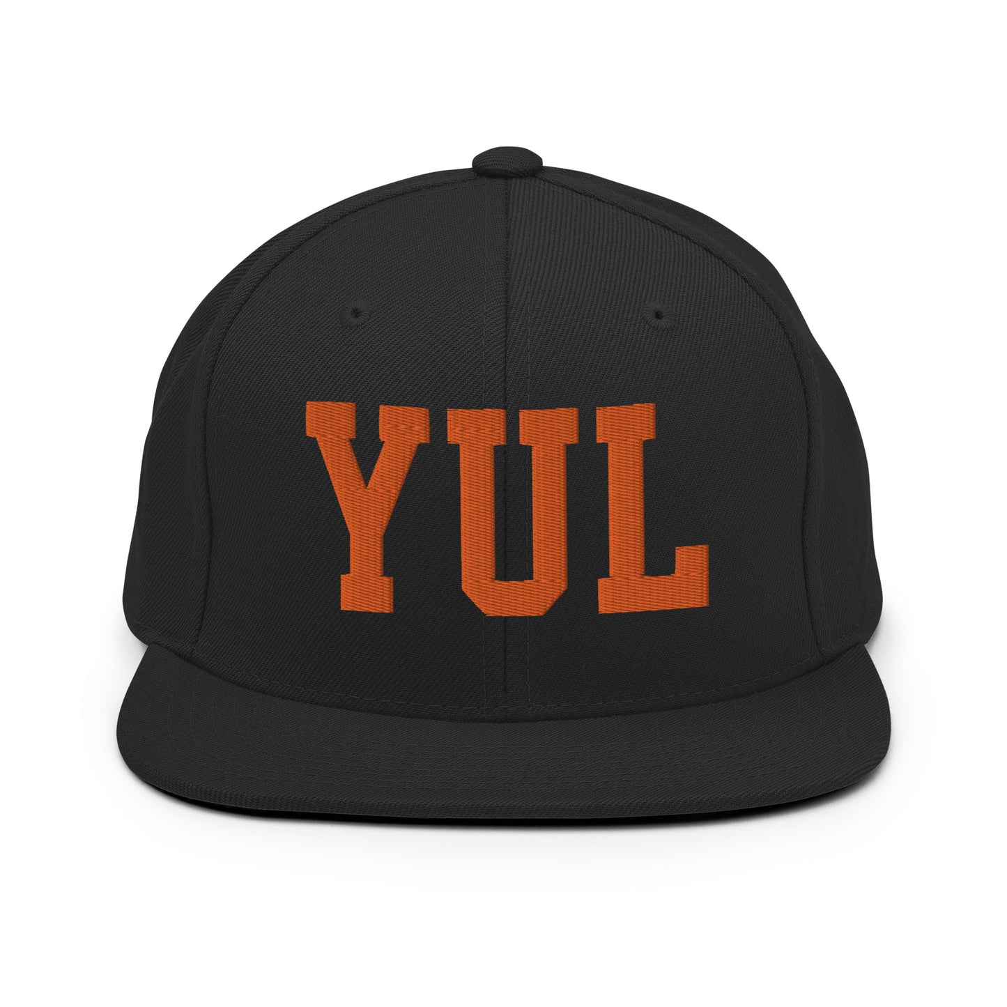 College-Style Classic Snapback Hat • Orange • YUL Montreal • YHM Designs - Image 07