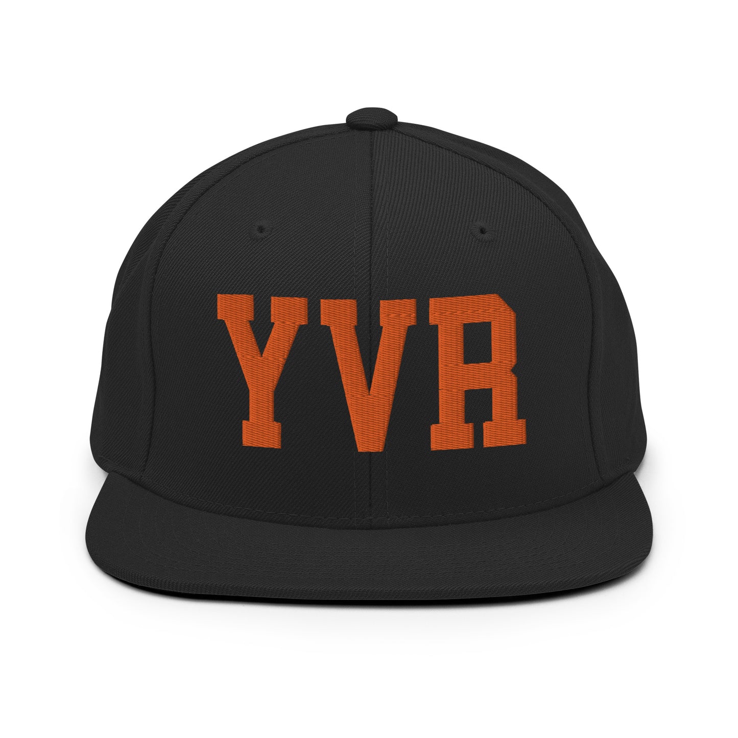 College-Style Classic Snapback Hat • Orange • YVR Vancouver • YHM Designs - Image 07