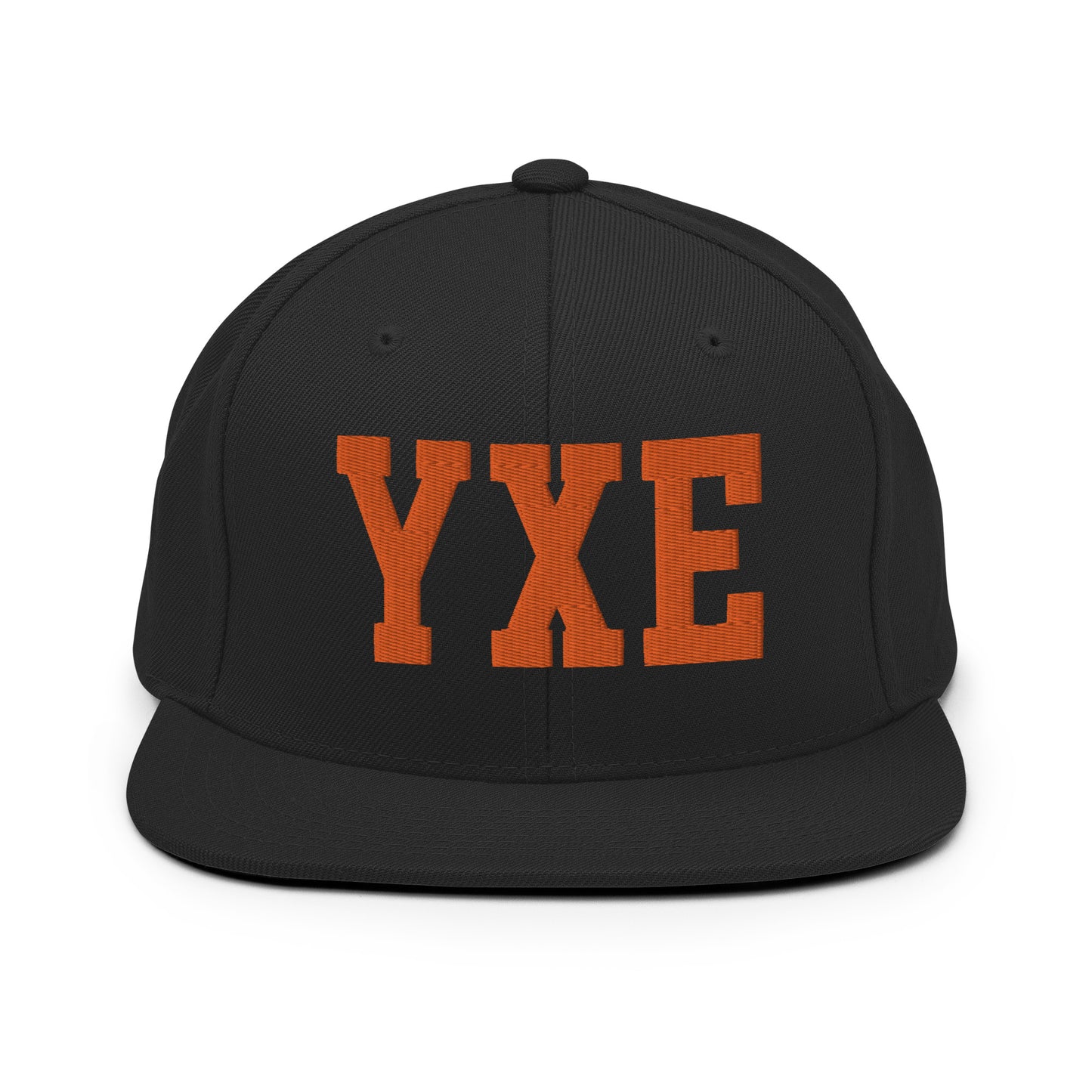 College-Style Classic Snapback Hat • Orange • YXE Saskatoon • YHM Designs - Image 07
