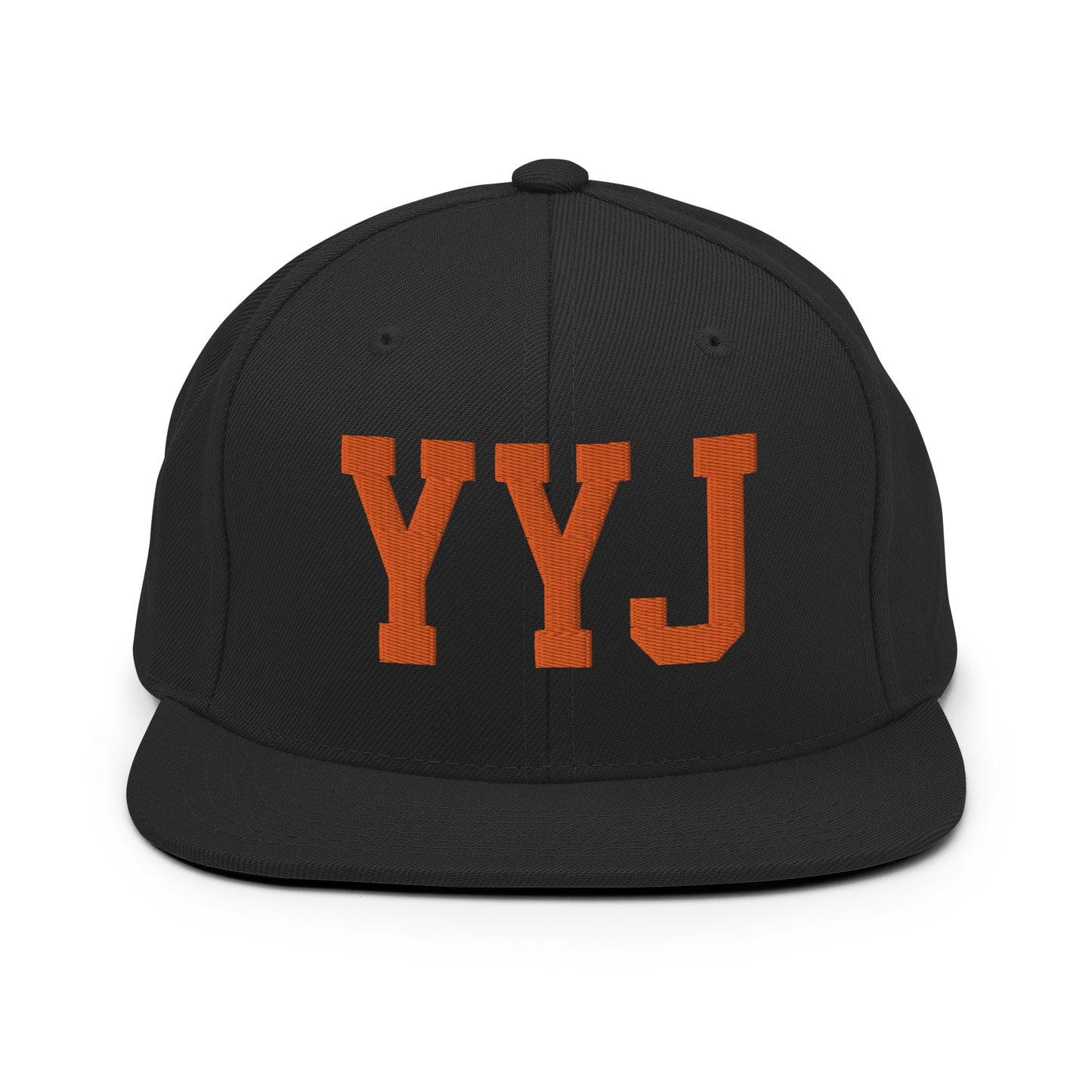 College-Style Classic Snapback Hat • Orange • YYJ Victoria • YHM Designs - Image 07