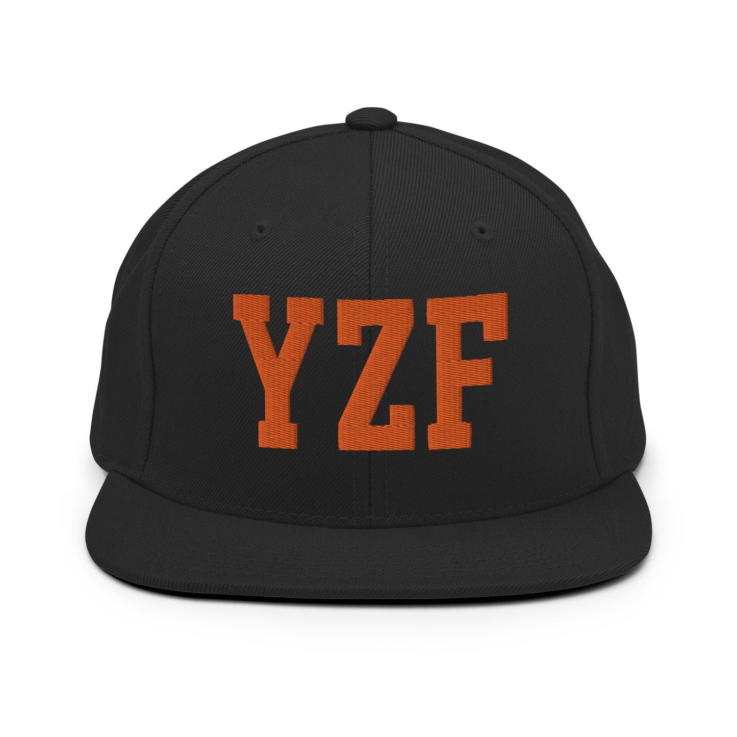 College-Style Classic Snapback Hat • Orange • YZF Yellowknife • YHM Designs - Image 07