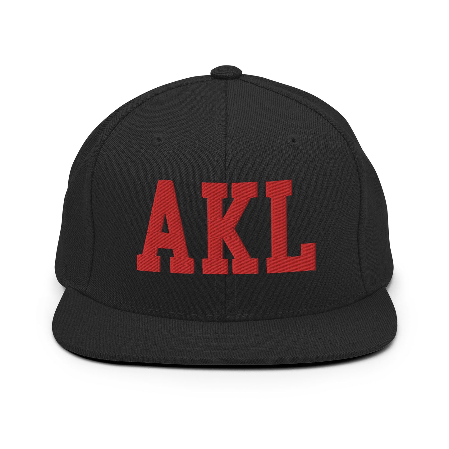 College-Style Classic Snapback Hat • Red • AKL Auckland • YHM Designs - Image 07