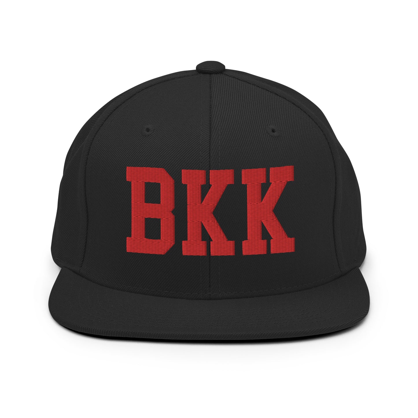 College-Style Classic Snapback Hat • Red • BKK Bangkok • YHM Designs - Image 07