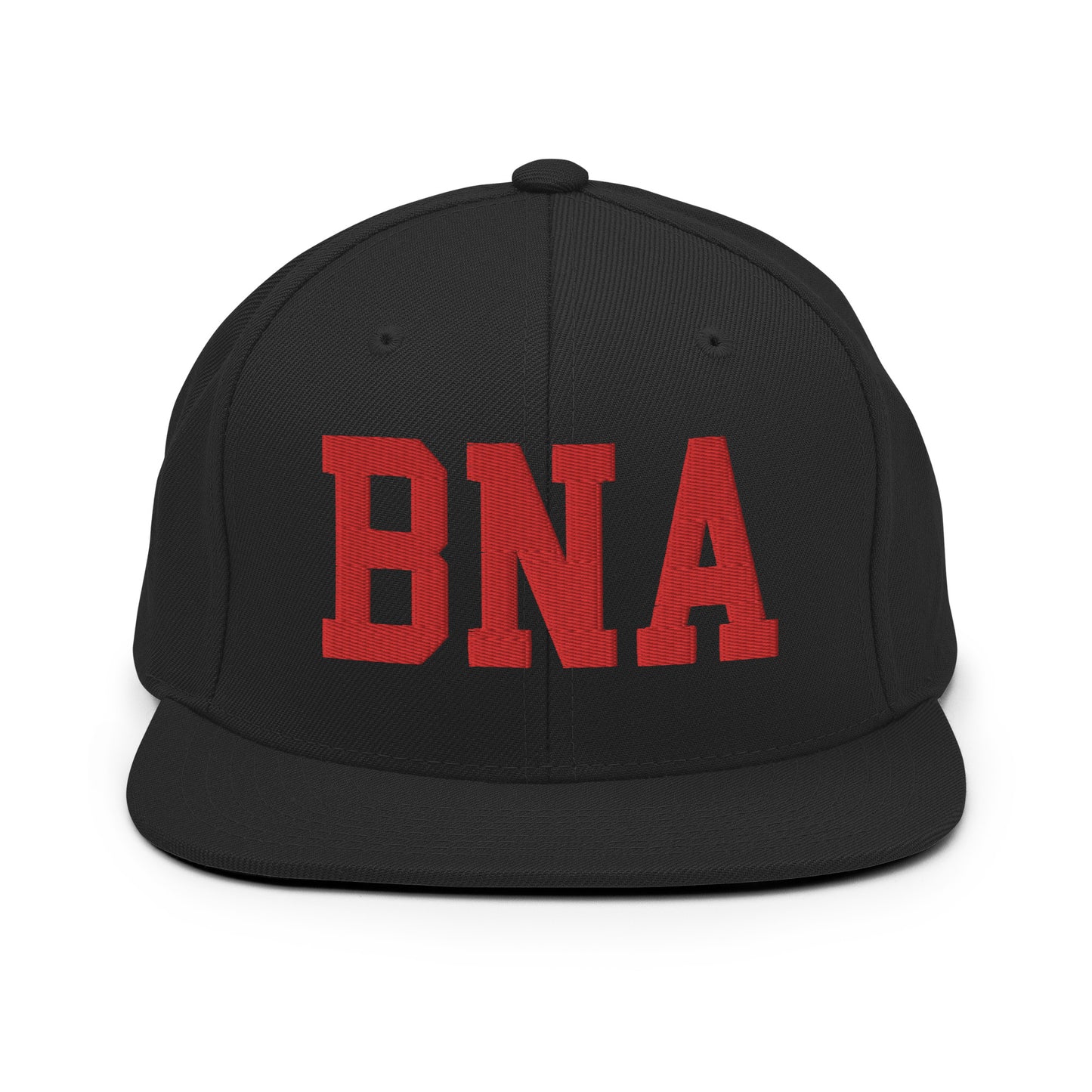 College-Style Classic Snapback Hat • Red • BNA Nashville • YHM Designs - Image 07