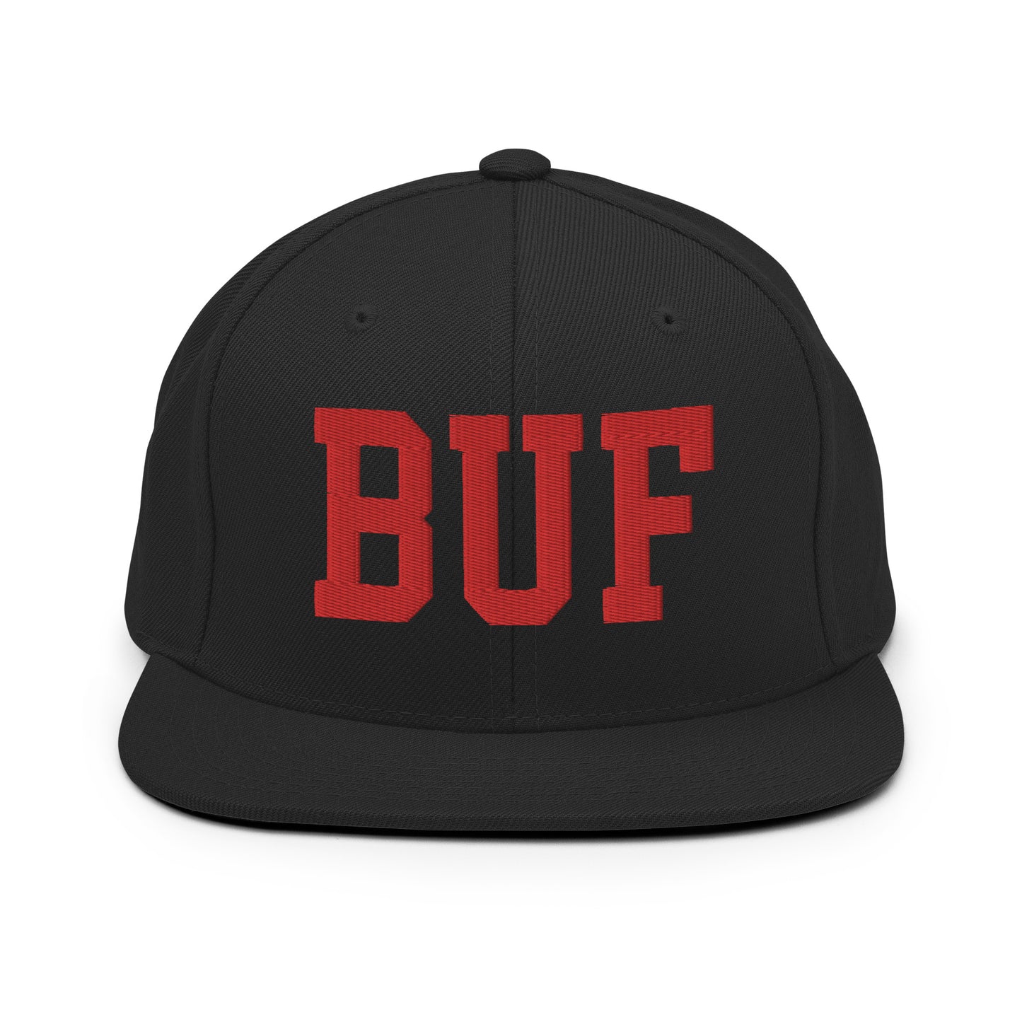 College-Style Classic Snapback Hat • Red • BUF Buffalo • YHM Designs - Image 07